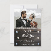 カントリーウッドホワイトパール&レース感謝していノートカード ノートカード (正面)