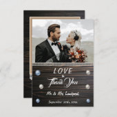 カントリーウッドホワイトパール&レース感謝していノートカード ノートカード (正面/裏面)