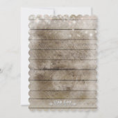 カントリーウッドメイ素朴ソンジャーブライダルシャワー招待状 招待状 (裏面)