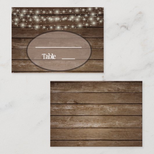 カントリーウッドライツボールジャー座席表 プレイスカード (正面/裏面)