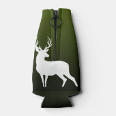 カントリーウッドランドグリーンホワイトディアー〔雄ジカの〕枝角 ボトルクーラー (裏面)