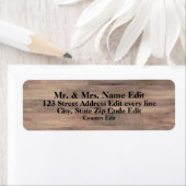 カントリーウッド差出人住所ラベル ラベル (インサイチュ)