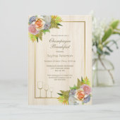 カントリーウッド素朴フローラシャンパンブレックファースト 招待状 (スタンド正面)