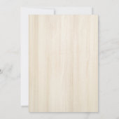 カントリーウッド素朴フローラシャンパンブレックファースト 招待状 (裏面)