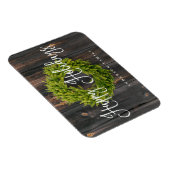 カントリーウッド素朴リースハッピーホリデーズグリーティング マグネット (右側)