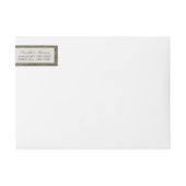 カントリーウッド結婚ハート ラップアラウンドラベル (正面)