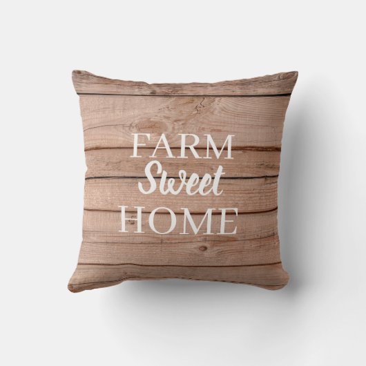 カントリーウッ素朴ドファームスイートホーム クッション (裏面)