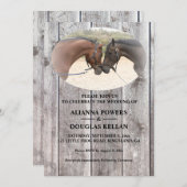 カントリーウマズグレーバーンボ結婚ード 招待状 (正面/裏面)