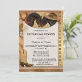 カントリーウマ素朴ーリハーサルディナー招待状 招待状 (スタンド正面)