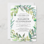 カントリーウ素朴ォーターカラー葉記念館 招待状 (正面)