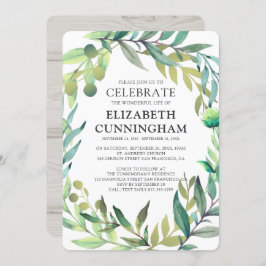 カントリーウ素朴ォーターカラー葉記念館 招待状