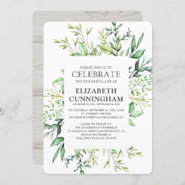 カントリーウ素朴ォーターカラー葉記念館 招待状