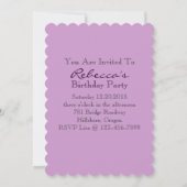 カントリーエッフェルタワーパフランスのリ誕生パーティー 招待状 (裏面)