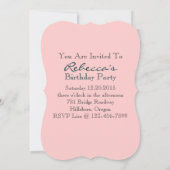 カントリーエッフェルタワーパフランスのリ誕生パーティー 招待状 (裏面)