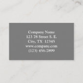 カントリーエレガントガーデンバラデザイン事業 名刺 (裏面)