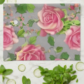 カントリーエレガントガーフランスのデンバラデザイン キッチンタオル (折り畳み)