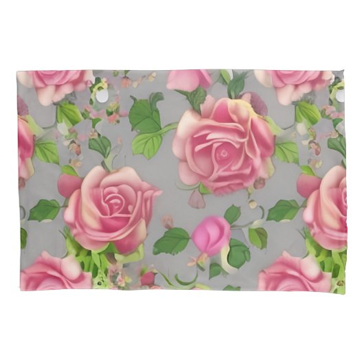 カントリーエレガントガーフランスのデンバラデザイン 枕カバー (正面左)