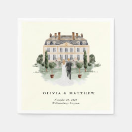 カントリーエレガントマナー | ランチカントリーウェディング スタンダードカクテルナプキン