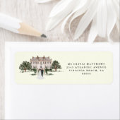 カントリーエレガントマナー | ランチカントリーウェディング ラベル (インサイチュ)