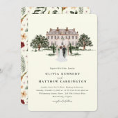 カントリーエレガントマナー |ヴィラ結婚式招待状 招待状 (正面/裏面)