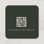 カントリーエレガントランチ | のエンク結婚ロージャカード エンクロージャーカード (裏面)