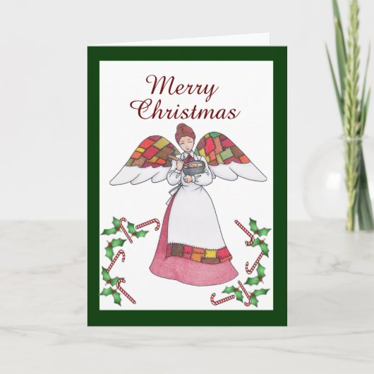 カントリーエンジェルクリスマスグリーティングカード シーズンカード (正面)