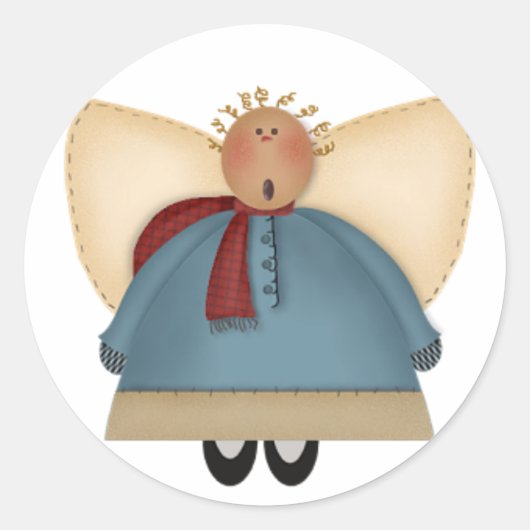 カントリーエンジェル2ステッカー ラウンドシール (正面)