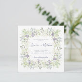 カントリーオリーブとローズマリー・結婚グリーンリーズ 招待状 (スタンド正面)