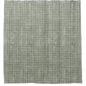 カントリーオリーブ初期のグリーンダイヤモンドチェック シャワーカーテン (正面)