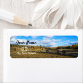 カントリーオータム差出人住所ラベル ラベル (インサイチュ)