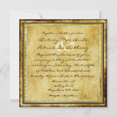 カントリーオールドチャーチヴィンテージウェディング招待状 招待状 (裏面)