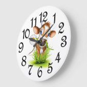 カントリーカウアクリル壁時計 ラージ壁時計 (傾斜)