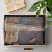 カントリーカウインバーンドファームモザイク素朴アおもしろいート 薄葉紙 (ギフト)