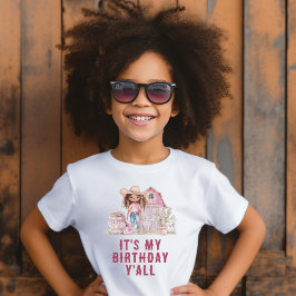 カントリーカウガール バースデーだよ! Tシャツ