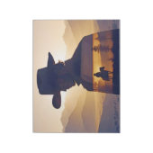 カントリーカウボーイアドベンチャーアウトドア自然エスケープ ノートパッド (回転)