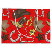 カントリーカウボーイウェスタンラージ抱き枕 ラージペーパーバッグ (裏面)