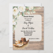 カントリーカウボーイウェスタン結婚式招待状 招待状 (正面)