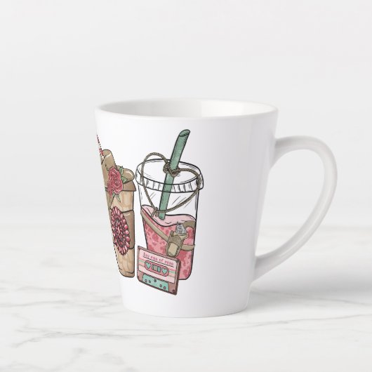 カントリーカウボーイコーヒーカップ | 西洋をテーマにした カフェラテマグ (右)