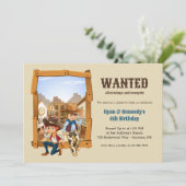 カントリーカウボーイズ誕生日パーティーの招待 招待状 (スタンド正面)