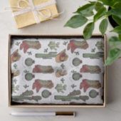 カントリーカウボーイハウディクリスマス 薄葉紙 (ギフト)