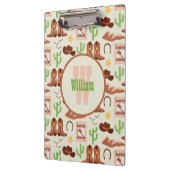 カントリーカウボーイブーツスティックホースデザートウェスタン クリップボード (左)