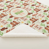 カントリーカウボーイブーツスティックホースデザートウェスタン シェルパブランケット (3/4)