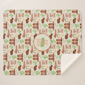 カントリーカウボーイブーツスティックホースデザートウェスタン シェルパブランケット (正面(横))