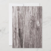 カントリーカウボーイ/女性のカーボーイウッド誕生日パーティー 招待状 (裏面)