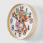 カントリーカウ 壁時計 (傾斜)