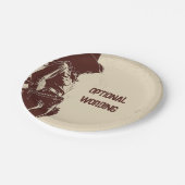 カントリーカジュアルなカウガールパーティー  ペーパープレート (アングル)