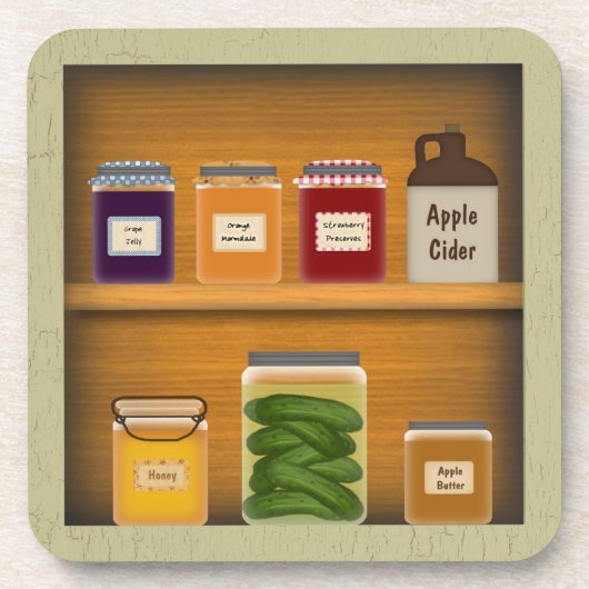 カントリーカップボードコルクコースター コースター (正面)