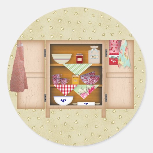 カントリーカップボードシール ラウンドシール (正面)