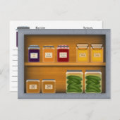 カントリーカップボードレシピカード ポストカード (正面/裏面)