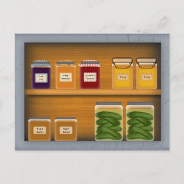 カントリーカップボードレシピカード ポストカード